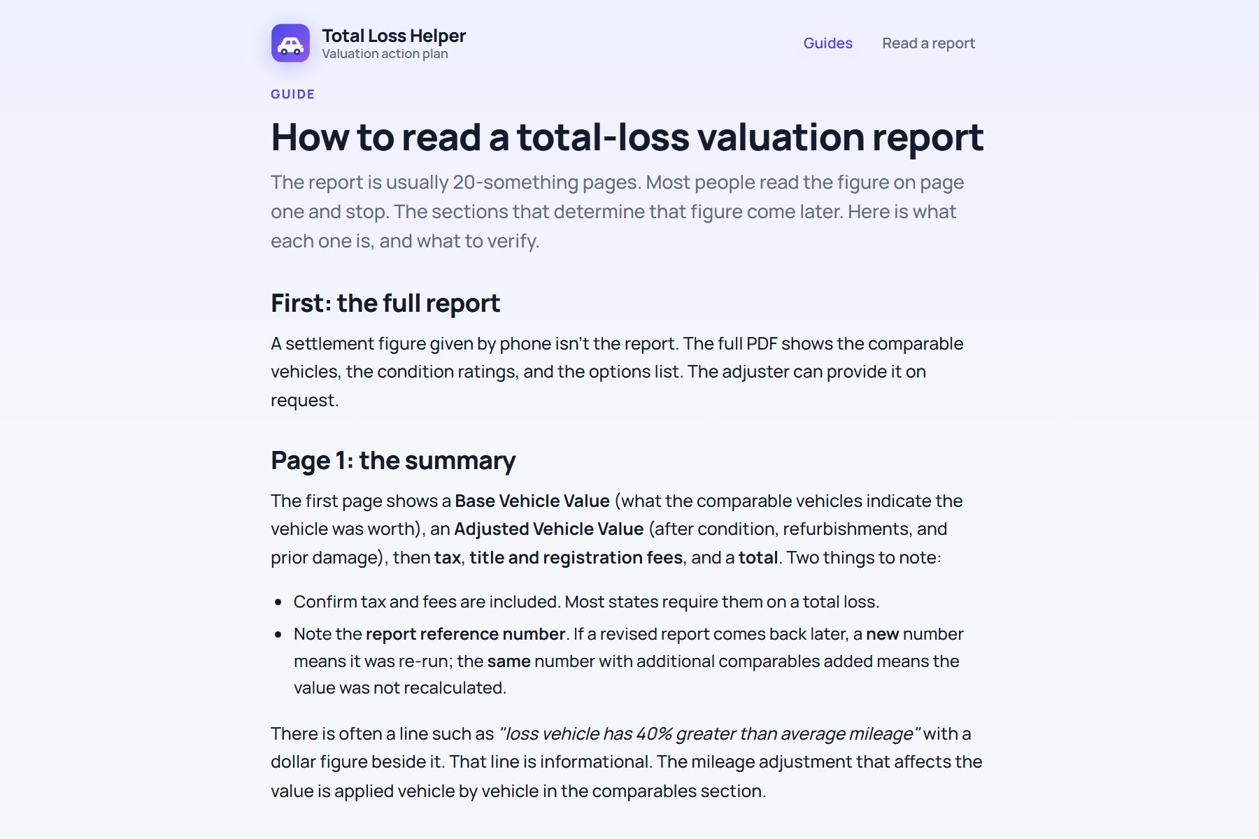 A plain-English guide page